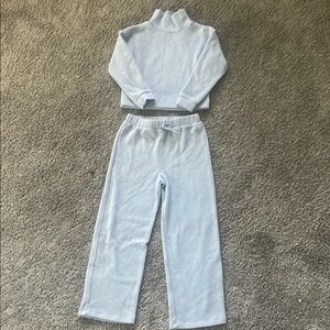 GB girls Blue Pajama Set Soft Knit Loungewear